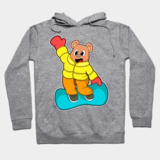 Bear at Snowboard Sports Hoodie